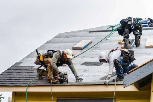 Professional Storm Damage Roof Repair technician working in Oaklyn, NJ